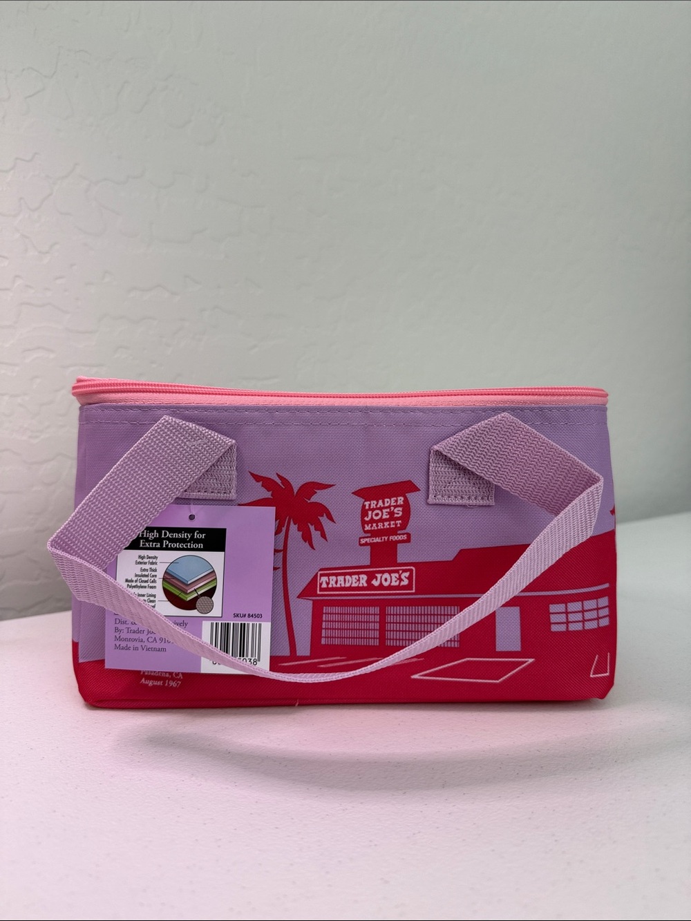 Trader Joe's Purple & Pink Insulated Mini Bag